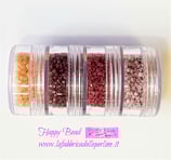 Kit Miyuki Nuove Delica 11/0 DURACOAT Autunno/Inverno Versione Rosa