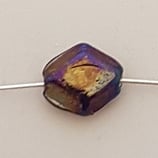 Rombo Piatto  12x10mm Nero Metalizzato