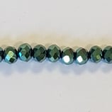 Cipollotti Sfaccettati 3x4mm Verdo Metalizzato 50pezzi