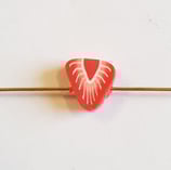 Perline Fragola Fetta Rossa 8mm 5pz