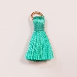 Nappina Mini 20mm Verdino con Anellino oro.