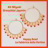 Kit Miyuki Orecchini Jasmin Biege/Arancio