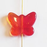 Farfalla Media 16x19mm Rosso  in Plexiglass