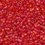 Delica 11/0 (DB856) Rosso Fragola Matte AB Trasparent