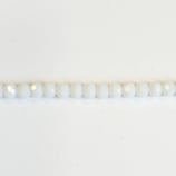 Cipollotti Sfaccettati 3x4mm Bianco 50 pezzi