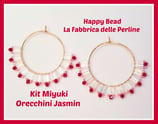 Kit Miyuki Orecchini Jasmin  Bianco /Rosso