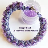 Kit Miyuki Bracciale Double Cellini LILLA / TANZANITE / VERDE ACQUA / VIOLA