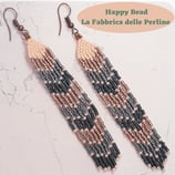 Kit Miyuki Willow Earrings version Peach / Black / Bronze / Peacock Metallic Duracoat