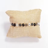 Bracciale Flora colore Nero e Grigio