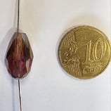 Goccia Sfacettata in Vetro 9x15mm Marrone AB