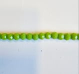 Cipollotti Sfaccettati 3x4mm Verde Prato Coprente Lucido 50pezzi