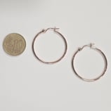 Base Orecchini a Cerchio 30mm Oro Rosa