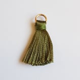 Nappina Mini 20mm Verde Salvia con Anellino oro.