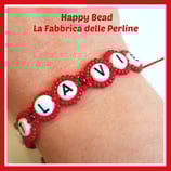 Kit Macramé Bracciale C'est la Vie Rosso