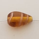 Goccia 24x15mm Ambra Spiral oro