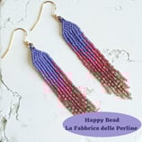 Kit Miyuki Orecchini Willow FADE versione viola/rosso/ champagne Rainbow Glaze