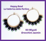 Kit Miyuki Orecchini Jasmin Nero