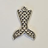Ciondolo Metallo Coda Sirena 27mm argento