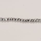 Cipollotti Sfacettati 2x3mm Argento 50pezzi