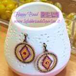 KIT Orecchini Miguel Colore Corallo / Fucsia / Senape