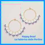 Kit Miyuki Orecchini Jasmin Bianco/Rosa