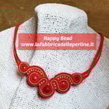 Collana Emily Colore Rosso / Oro