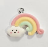 Ciondolo Kawaii Resina Arcobaleno 16mm