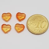 Cuore 9mm Arancia Plastica