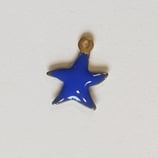 Ciondolo Metallo Smaltato Stella Marina 10mm  BLU