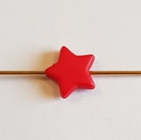 Perline Stella Rosso 9mm 10pz