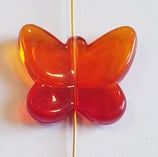 Farfalla Grande 24x28mm  Rosso  in Plexiglass