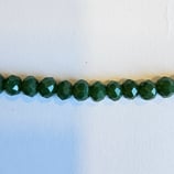 Cipollotti Sfaccettati 3x4mm Verdone Coprente Lucido 50pezzi