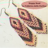 Kit Miyuki Orecchini Willow Sparkle Grigio Antracite / Fucsia / Pesca