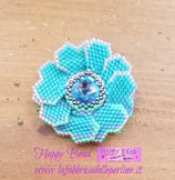 KIT Spilla Petals colore Turchese