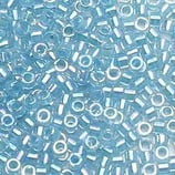 Delica 11/0   (DB57) Azzurro Lined AB Inside Color