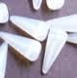 Spike Beads mis.5x8mm Bianco Opale