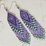 Kit Miyuki Orecchini Willow Sparkle Lilla / Verdino