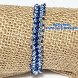 Kit Saint Petersburg Bracelet Stitch  Basic Small Version Blue  / Light Blue
