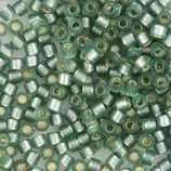Delica 11/0   (DB689) Verde Chiaro Semi Matt Silverlined Dyed