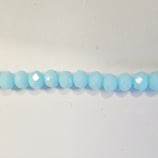 Cipollotti Sfaccettati 3x4mm Azzurro Coprente Lucido 50 pezzi