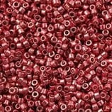 Delica 11/0 (DB428) Rosso Chiaro Metallico Galvanize Dyed