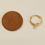 Creole 11mm con anellino Oro