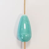 Goccia 20x10mm ceramica azzurro