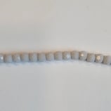 Cipollotti Sfaccettati 3x4mm Grigio Chiaro Coprente Lucido 50pezzi