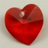 Cuore Swavorski 10mm Dark Siam