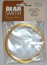 Filo Metallo Oro Placcato 0,60mm