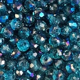 Cipollotti Sfaccettati 3x4mm Azzurro Erinite AB 50 pezzi