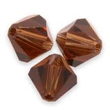 Swarovski Bead 5301/5328 - 4mm Bicono Smoke Topaz