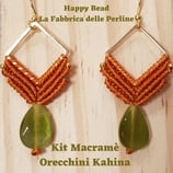 Kit Macramé Orecchini Kahina color Ruggine