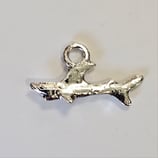 Ciondolo Metallo Squalo 12x23mm argento